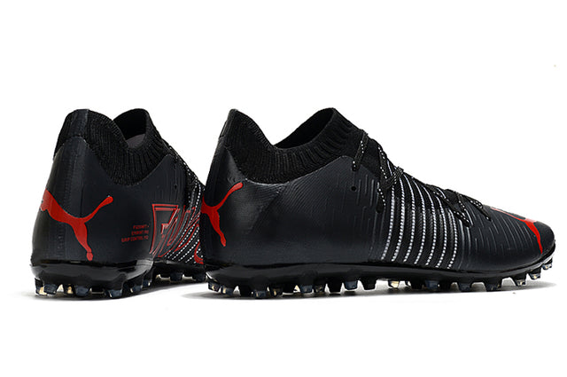 Chuteira Society Puma Future Z FG Black/Red - Low