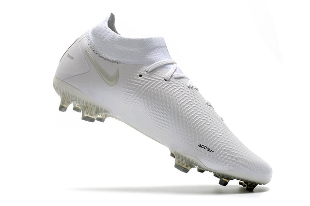 Chuteira Campo Nike Phantom GT Elite Dynamic Fit FG White - Cano Alto