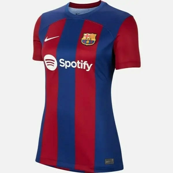 Camisa Feminina Barcelona I 23/24 Nike - Grená